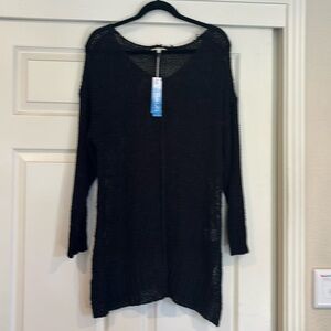 Black tunic sweater